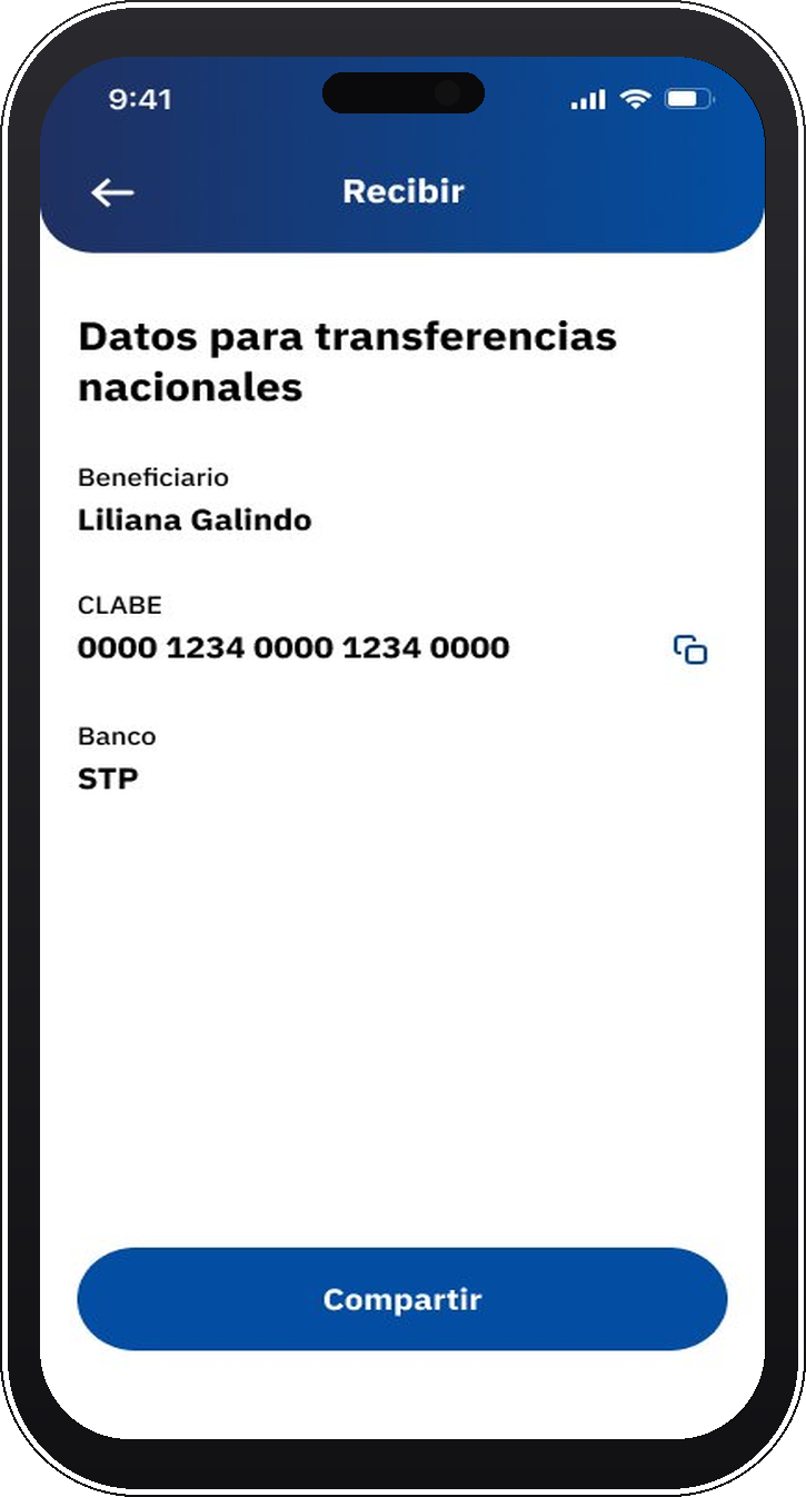 Recibir dinero